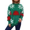 Women's Fashion Fall And Winter Christmas Loose Round Neck Pullover Knitted Sweater