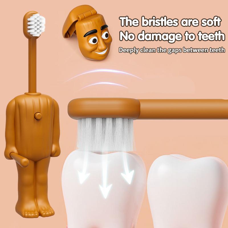 Милая аниме-зубная щетка Tung Tung Tung Sahur Итальянская зубная щетка для мозга для мальчика девочки Новогодний подарок Сувениры для вечеринки