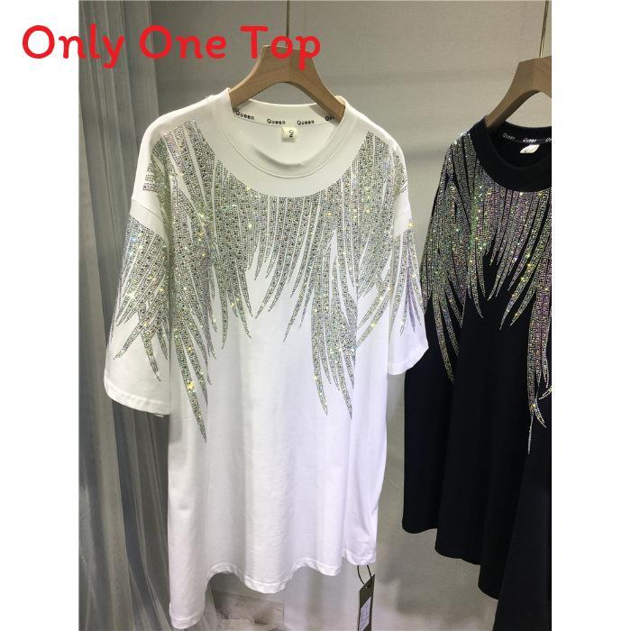 Plus Size T Shirt For Men Women With Geometric Pattern And Rhinestone Embellishments For Summer Casual Wear