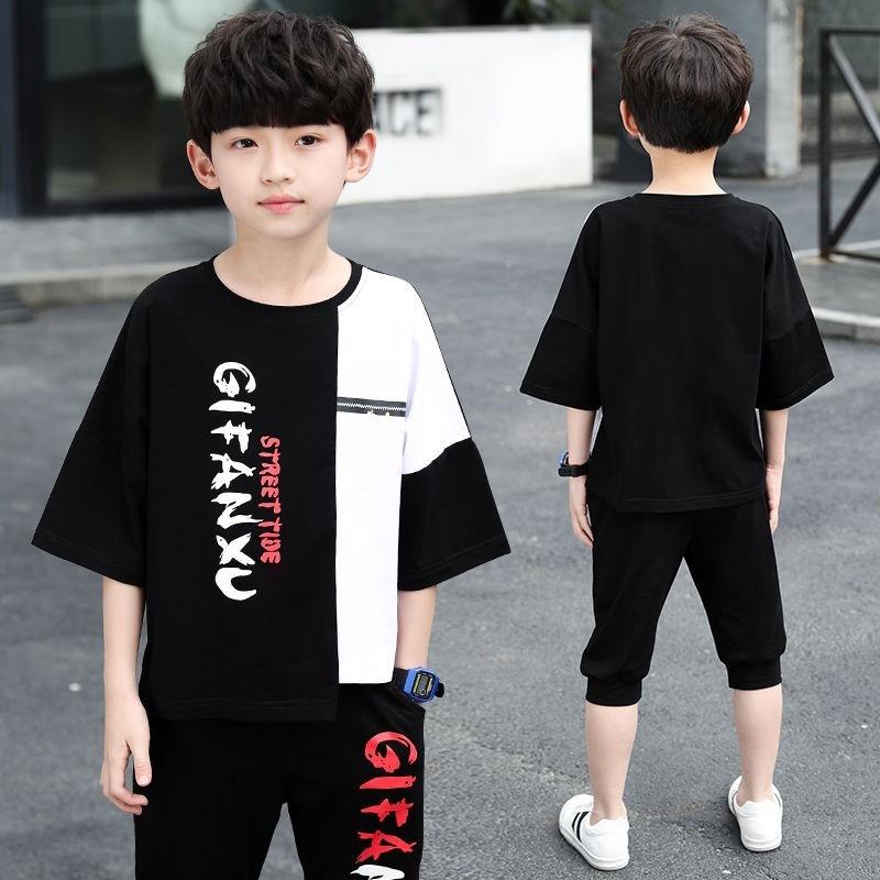 Summer Clothes, Children's Summer, Western Style, Big Boys, Boys, Summer Handsome Korean Suits, Short-sleeved Shorts