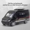 1/32 Scale Benz Sprinter MPV Diecast Car Model Toy, Pull Back Toy Vehicle with Sound and Light for Kids Toddler Boys Girls Gift Collection