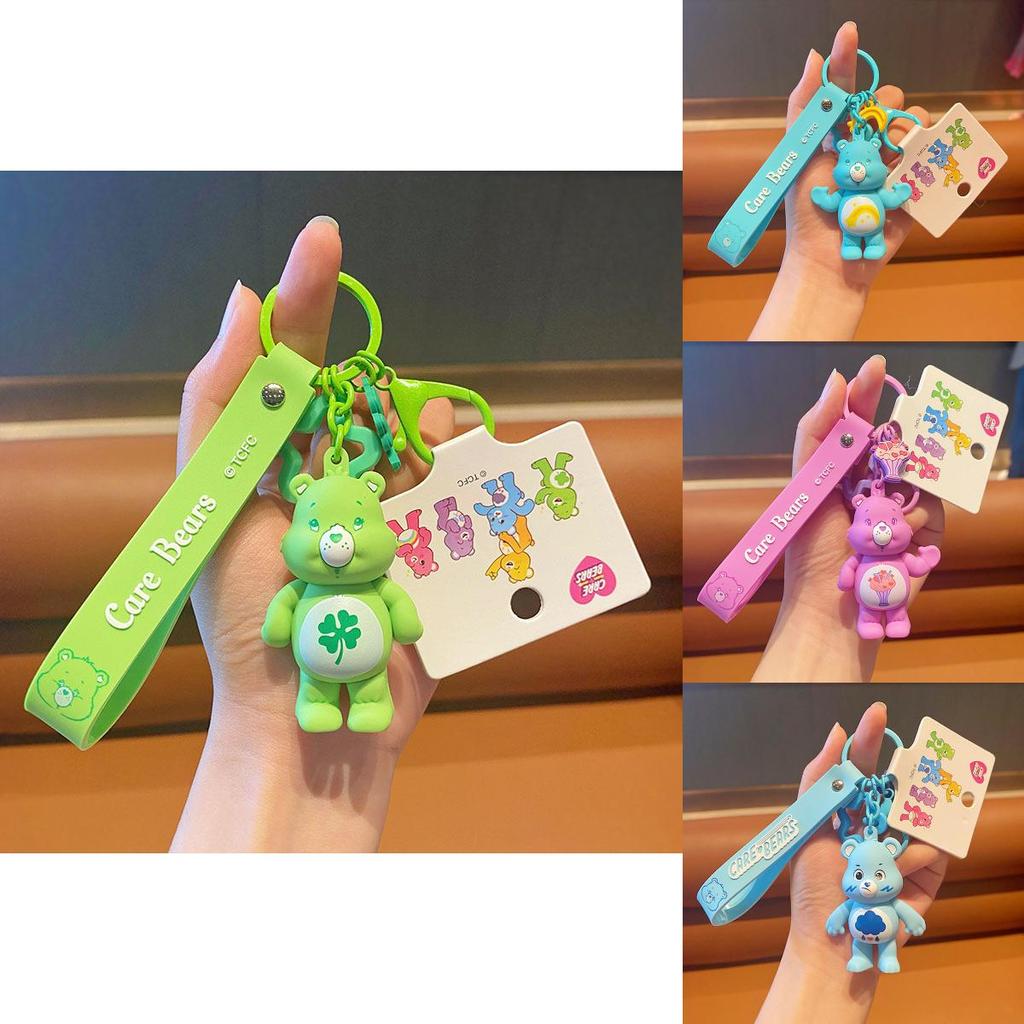 Очаровательный лицензионный брелок в виде мишки любви, креативный радужный мишка, аксессуар для рюкзака, подарок