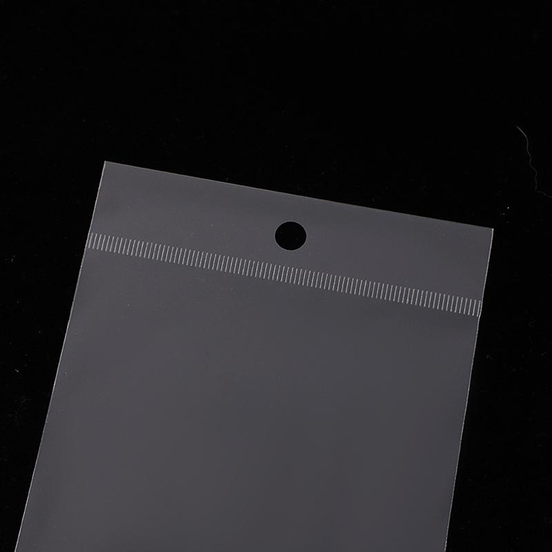 100 шт. Прозрачный самоклеящийся упаковочный пакет Пластиковые подвесные пакеты OPP Запайка Подарочные пакеты для демонстрации ювелирных изделий Розничная упаковка