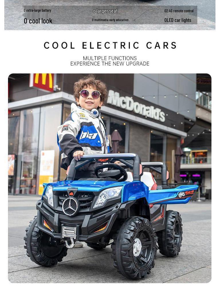 OZON Kids' Electric Off-Road Ride-On Car with Remote Control