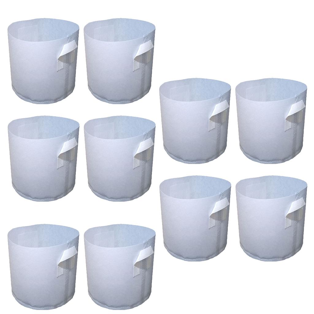 10 шт. Мешки для выращивания рассады Большие Биоразлагаемые Мешки для выращивания саженцев из нетканого материала Стартовые горшки Мешочек для посадки