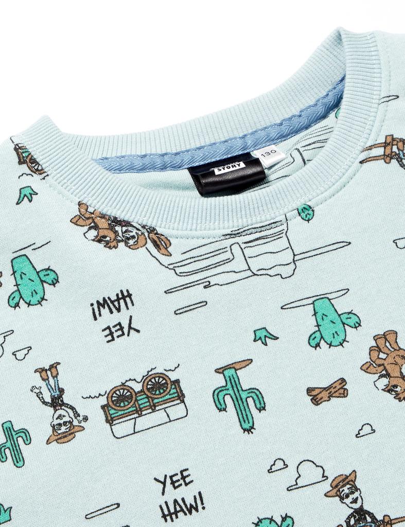 Пижамный комплект для мальчиков, лохматая пижама с длинными рукавами, верх и низ, комплект одежды для комнаты, футболка 15110800280100 100 [Disney]