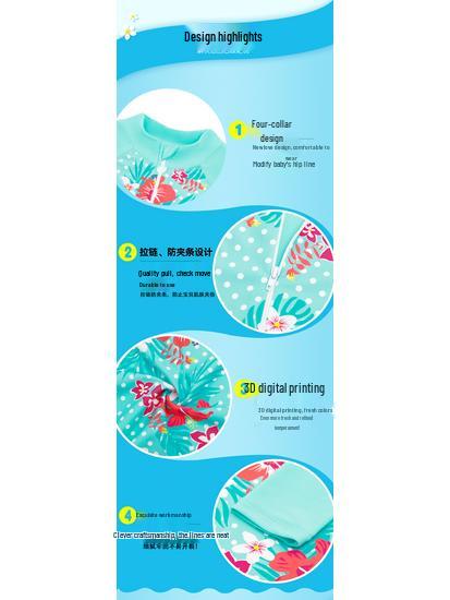 Купальник с длинным рукавом для девочек с единорогом - Защита от солнца, быстросохнущая купальная одежда для детей
