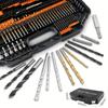 246pcs Drill Bit Set With Storage Box HSS Twist Drill Bit Titanium Coated Wood Metal Drill Bits For Cutting Drilling Polishing