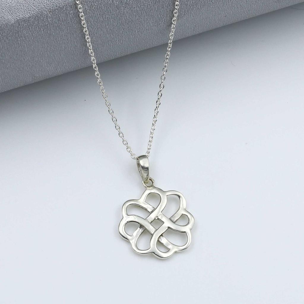 925 стерлингового серебра простое серебряное цветочное дизайнерское ожерелье ручной работы, женские украшения, подарок для нее, свадебные подарки