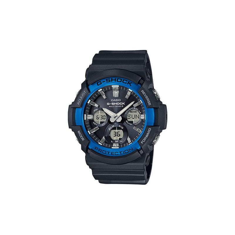 Casio G-SHOCKG-SHOCK Классическая серия Солнечная Радиоволны Модный Водонепроницаемый Механизм Кварцевый Механизм Ремешок из Смолы Японский и Корейский GAW-100B-1A2ER