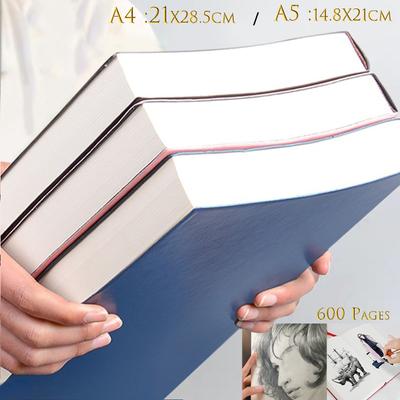 640-страничный пустой альбом для рисования формата A4/A5, книга для эскизов 16 тыс., книга с ручной росписью плюс сверхтолстая белая бумага, книга для рисования аниме