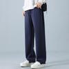 Брюки мужские весенне-осенние новые спортивные широкие брюки свободные драпирующиеся прямые с высокой посадкой спортивные штаны модные однотонные повседневные брюки