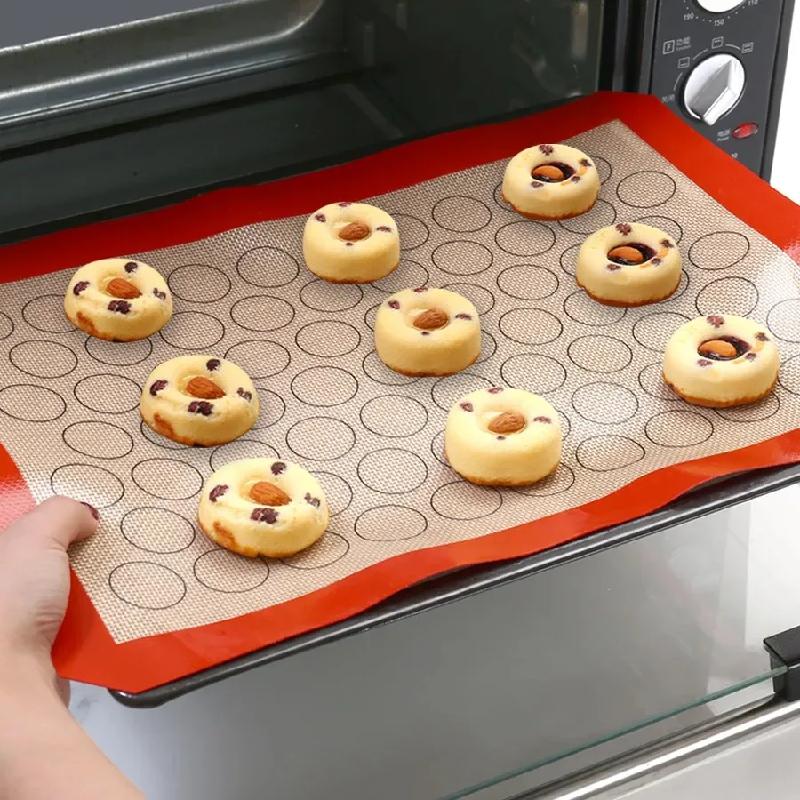 Силиконовый коврик для выпечки макарон, антипригарный, для печенья, раскатки теста, гаджет для духовки, противня, форма для выпечки, кухонные принадлежности