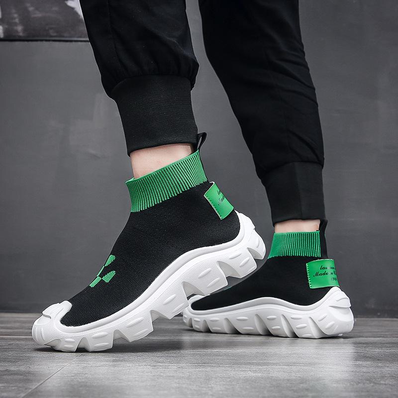 Летающие плетеные туфли мужские трендовые повседневные и удобные для вождения мягкая подошва мягкая поверхность дышащая модная одежда обувь Вэньчжоу стационарный магазин
