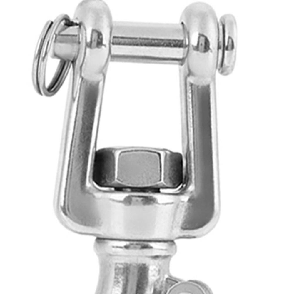 304 Stainless Steel Swivel Lifting Hook 1000KG Capacity Chain Hoist Hook Crane Towing