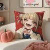 Популярная наволочка для подушки Himiko Toga My Hero Academia, короткий плюш, скрытая молния, чехол для диванной подушки