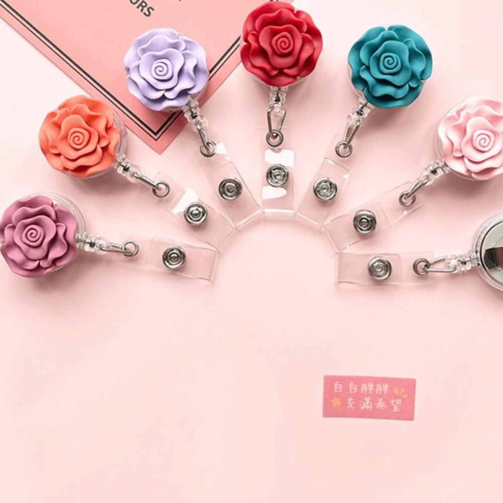 Tag Badge Reels Hospital Office Suppies Badge Holder Easy Pull Buckle Chest Pocket Clip Reel Clip
