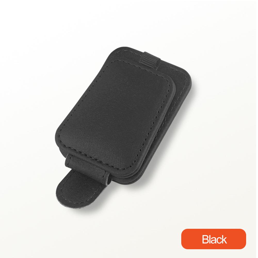 Многофункциональный автомобильный солнцезащитный козырек, магнитная вешалка для очков, кожаный зажим для хранения очков, держатель для билетов, аксессуары для интерьера