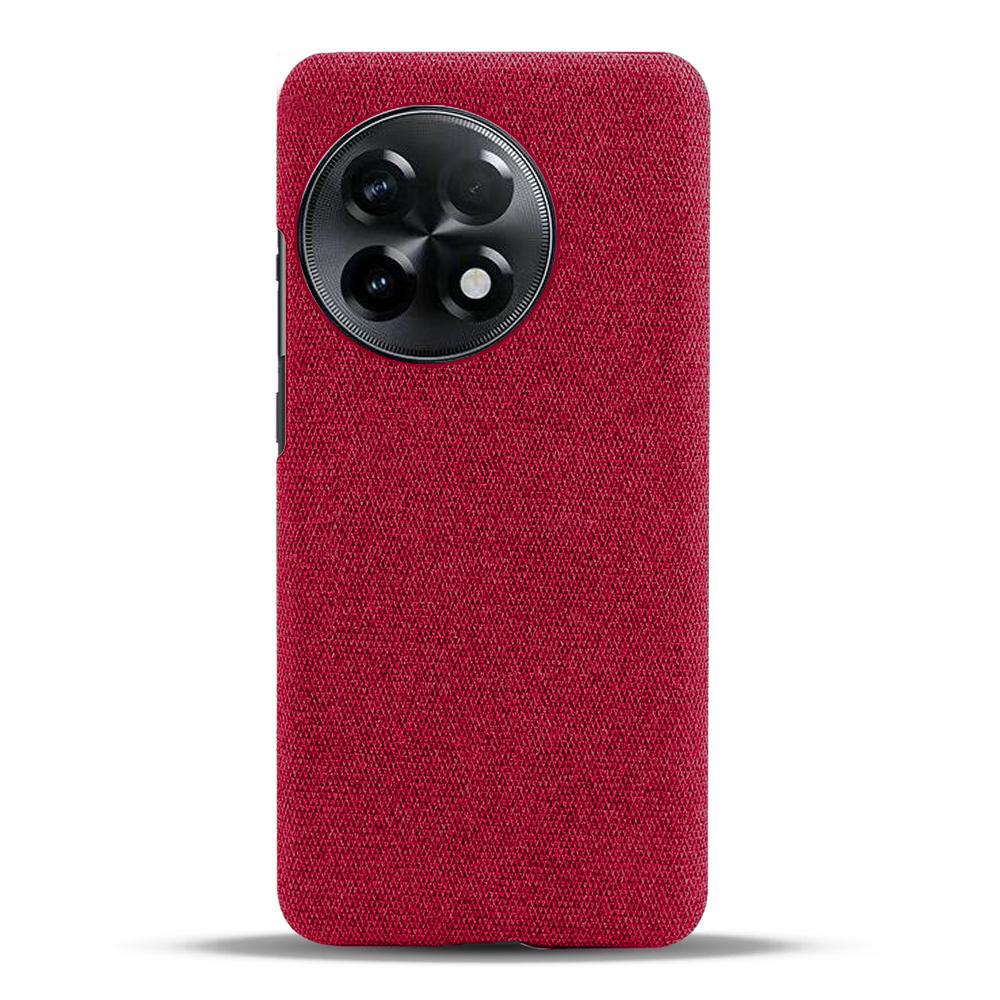 Текстурный тканевый чехол для смартфона для OnePlus 11R 5G/Ace 2 5G, однотонный жесткий чехол из ПК+ткани, устойчивый к царапинам