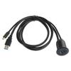 Type C 3.1 To USB 3.0 Flush Mount Cable with LED Indicators Data Transfer Plug and Play Waterproof