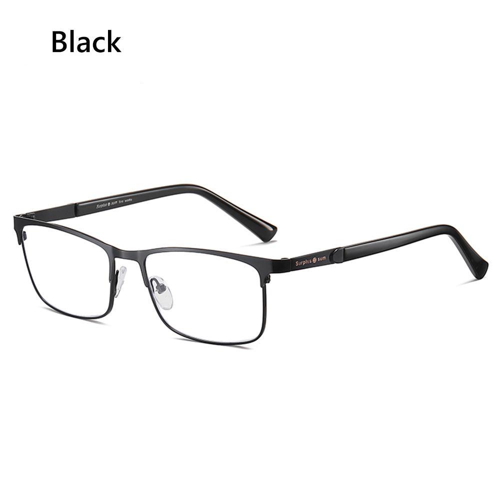 Stainless Steel Business Reading Glasses Men Women Urltra-Light Rectangle Readers Glasses Presbyopic Optical Glasses +1.0~+4.0