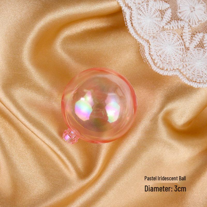 50 радужных шариков-пузырей для украшения торта - Красочные и прозрачные украшения для дня рождения