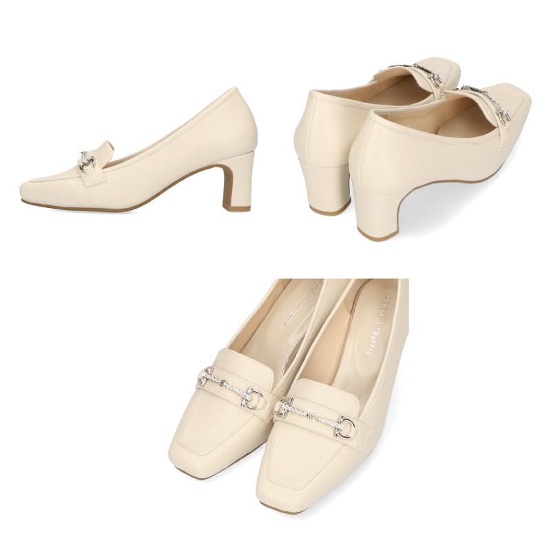 Лоферы с перемычкой 6 см большие и маленькие для работы в офисе 41304 см [Oriental Traffic] женские, лоферы, туфли-лодочки, стразы, женственные, каблук, размеры, обувь, повседневные,