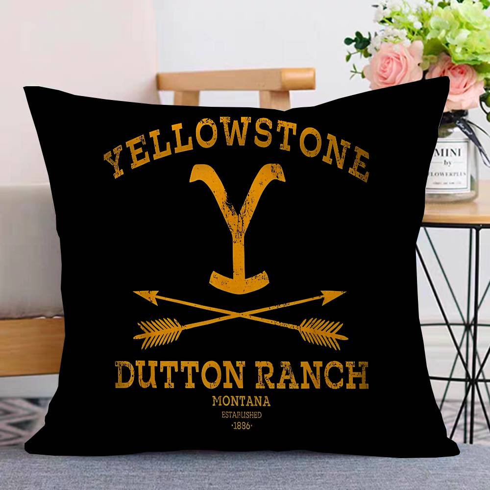 Yellowstone Dutton Ranch Pillow Cover for Bedroom Room and Living Room Sofa Decorative Cushion Cover