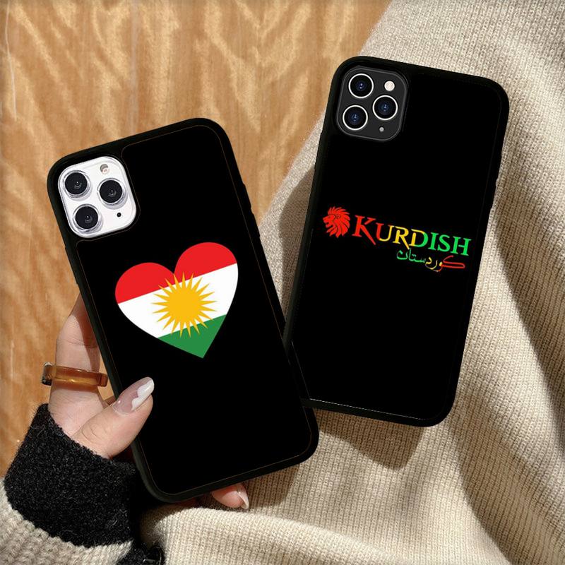 Чехол для телефона с курдским флагом Силиконовый PC+TPU чехол для iPhone 11 12 13 Pro Max 8 7 6 Plus X SE XR Жесткий Fundas