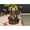 Brown Terracotta Idol for Ganesh Idol for Car Dashboard God Ganesha Idol for Home Decor Ganpati for Gift 3.5 inches (Brown Terracotta), Idol