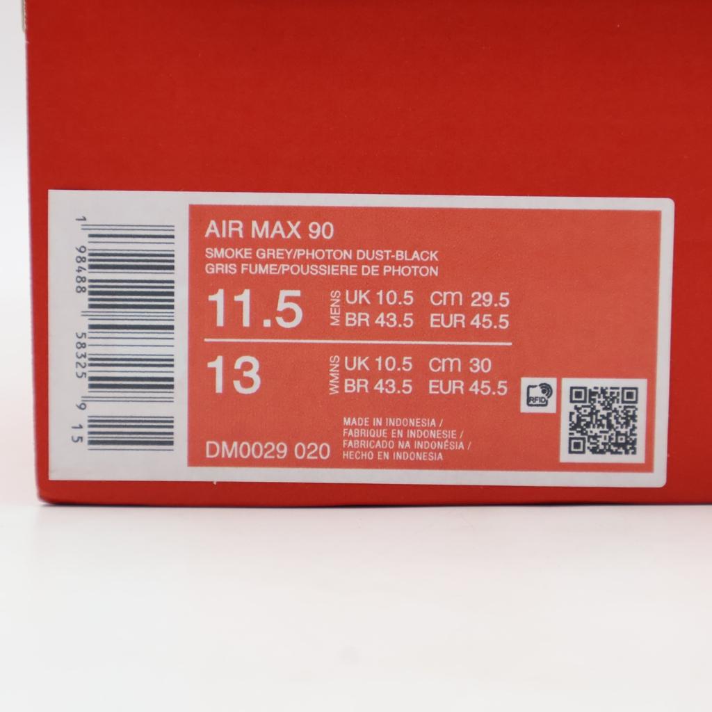 DM0029-020 Nike Air Max 90 Дымчато-серый Черный Темно-дымчато-серый Фотоновая пыль (Мужской)