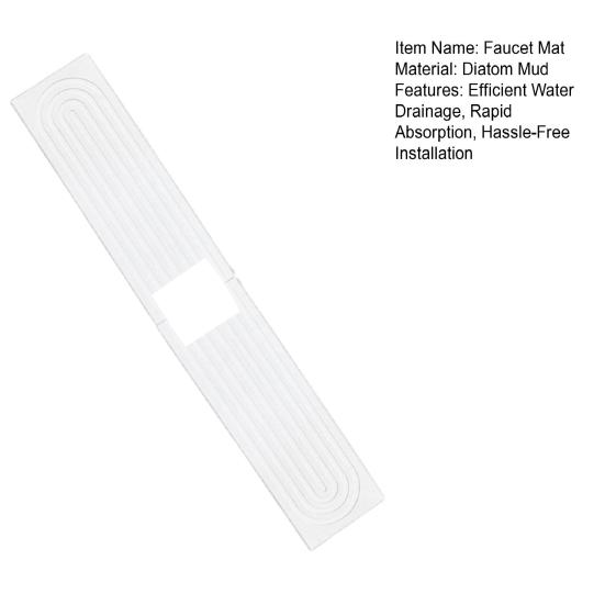 Коврик для смесителя для кухни, быстросохнущий каменный смеситель, защита от брызг, диатомитовый коврик для слива, инновационный протектор смесителя