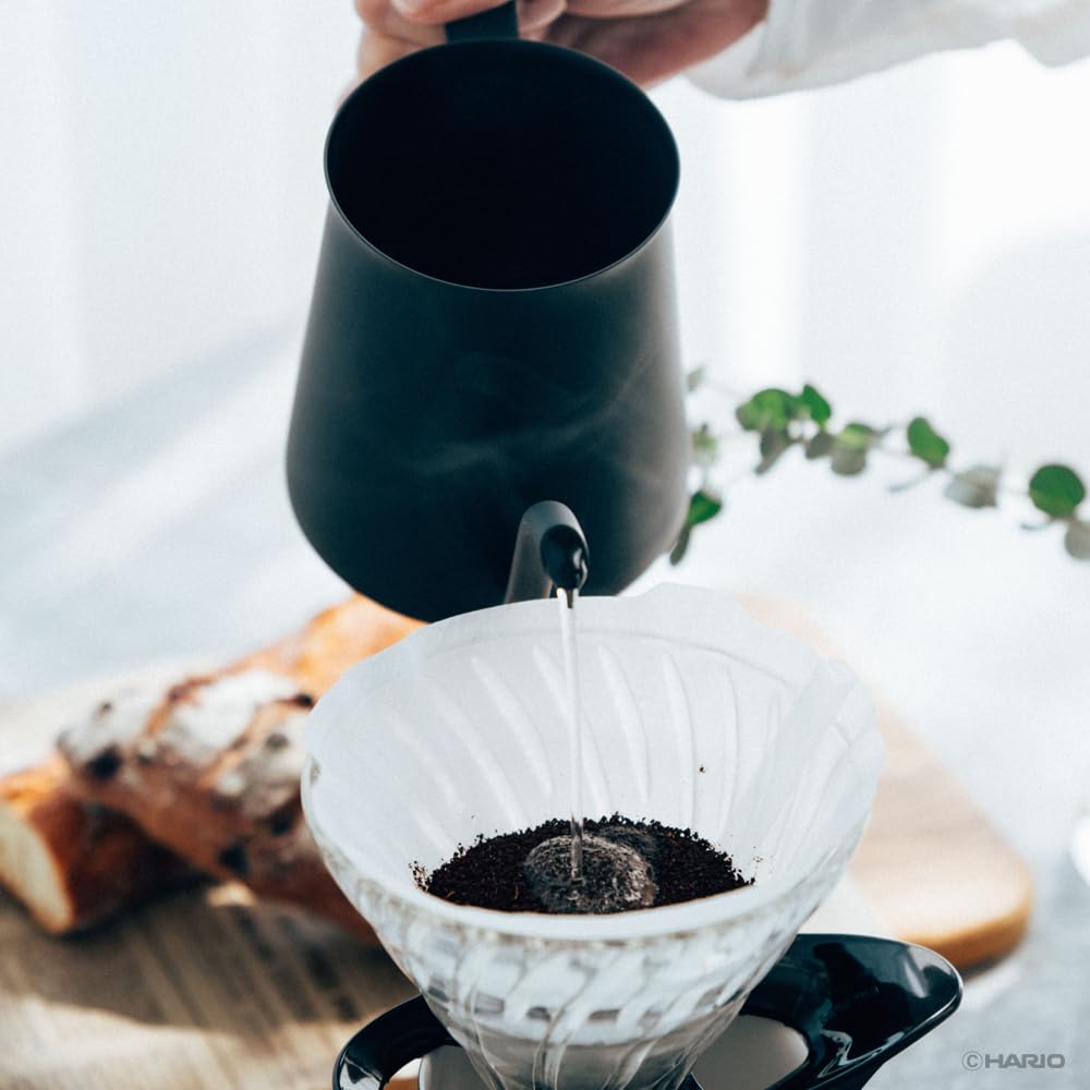 Hario Mini Drip Kettle Practical Capacity 500mL Black Stainless Steel Coffee Hand Drip MDK-500-MB