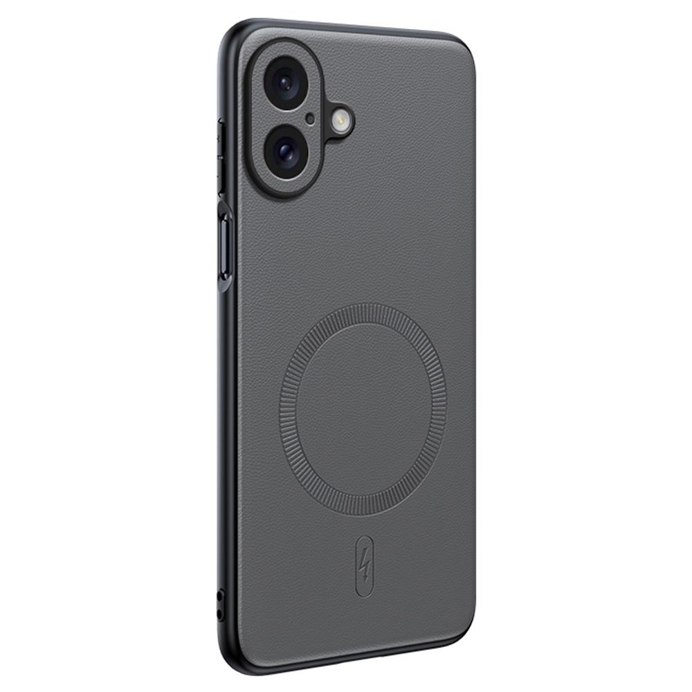 Для iPhone 16 Чехол Совместимый с MagSafe Кожаное покрытие ТПУ+ПК Чехол для телефона