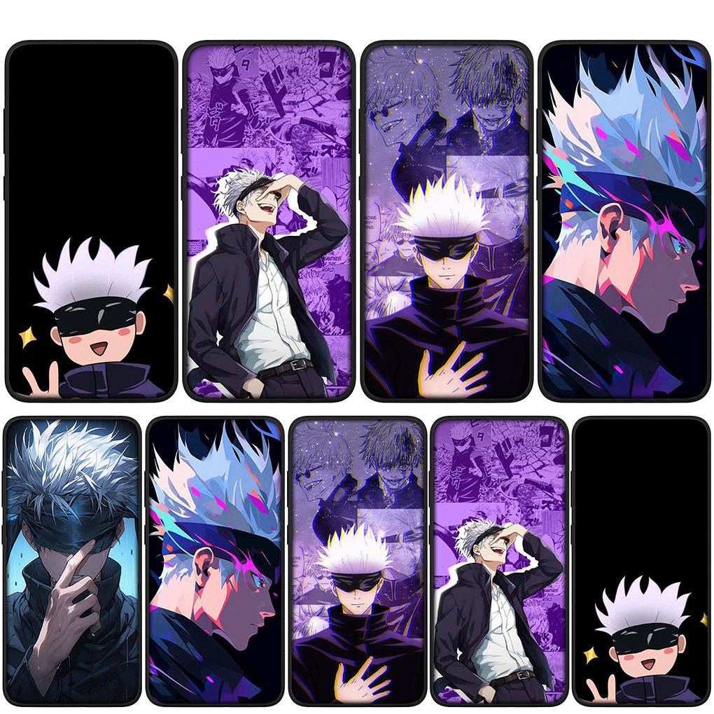 Для iPhone 16 15 Xiaomi Redmi Note 14 13 12 11 Pro Max X 8 16e Samsung Galaxy S25 S24 S23 Moto OPPO Huawei Jujutsu Gojo Satoru Kaisen аниме-чехол для телефона