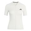 adidas Базовый однотонный застегивающийся на молнию облегающий женский велосипедный джерси JZ6724