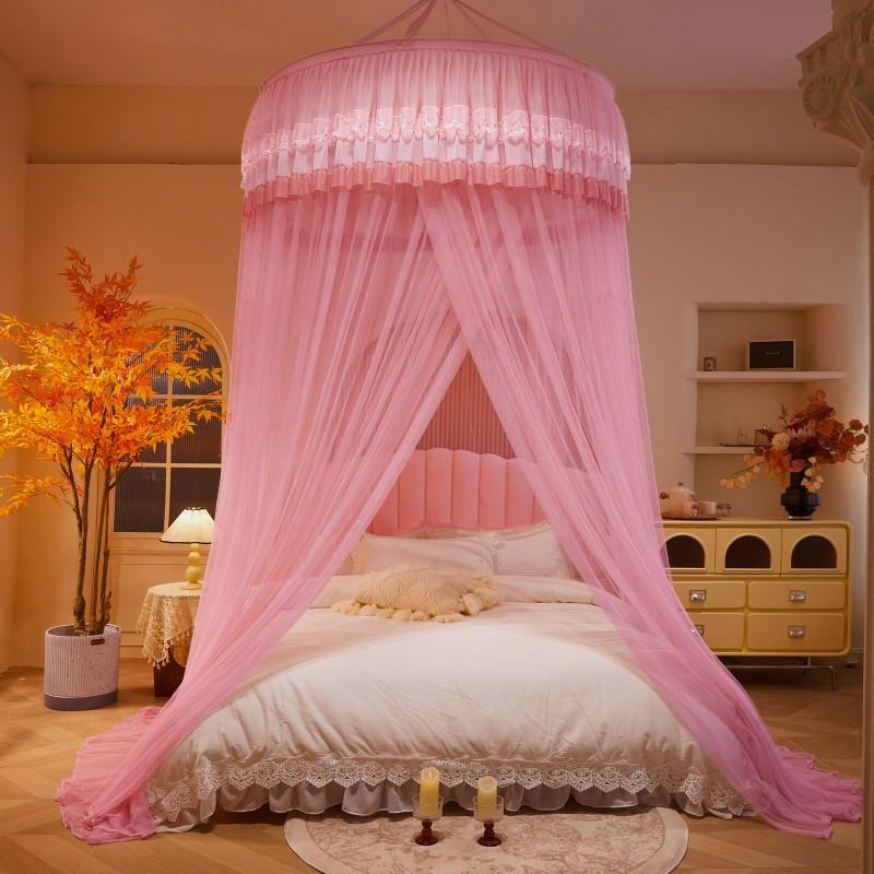 1.2M Children Bed Mosquito Net Girl Round Bed Tent Mosquito Nets Curtain Canopy for Double Bed Mosquito Net Home/Garden