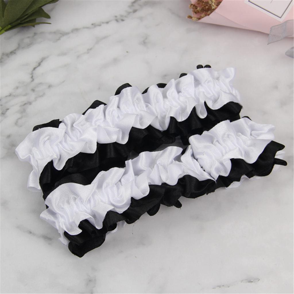 1Pair Business Shirt Sleeves Holder Sleeve Stay for Wedding Shirt Sleeve Fixing Belt Ruffle Sleeve Band Elastic Armband