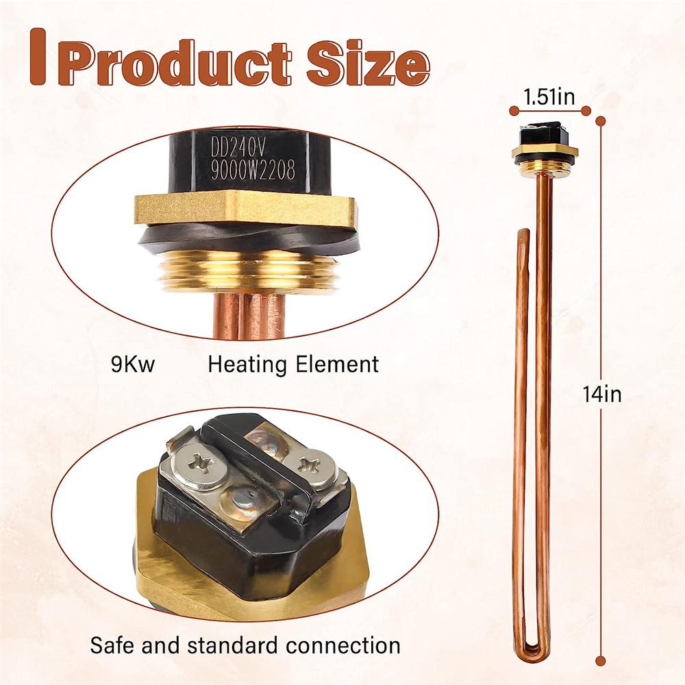 9000 Вт 220 В-240 В Трубка водонагревателя для HE90240 ECO18, ECO36, RETEX-18, RETEX-36