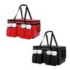 Insulated Lunch Bag with with Drink Carrier Food Delivery Bag Insulated Grocery Bags Food Carrier Catering Bag Cooler Bags