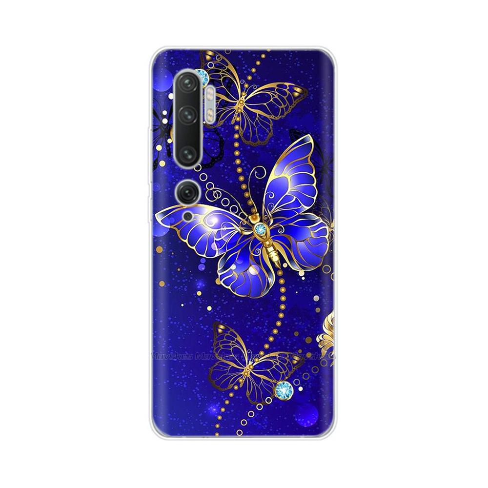 Для Xiaomi Mi Note 10 Чехол Милый Расписной Мягкий Силиконовый Чехол-накладка Для Xiaomi Mi Note10 Pro Lite 10lite Прозрачные Чехлы для Телефона Фундас