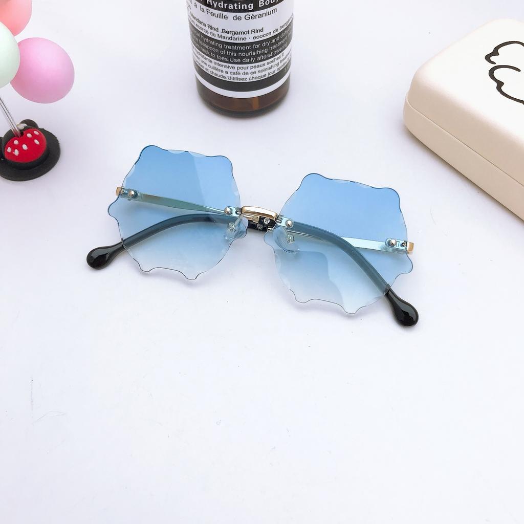 Персонализированные детские солнцезащитные очки Ocean Piece, круглые солнцезащитные очки Flower Waves, модные солнцезащитные очки для мальчиков и девочек