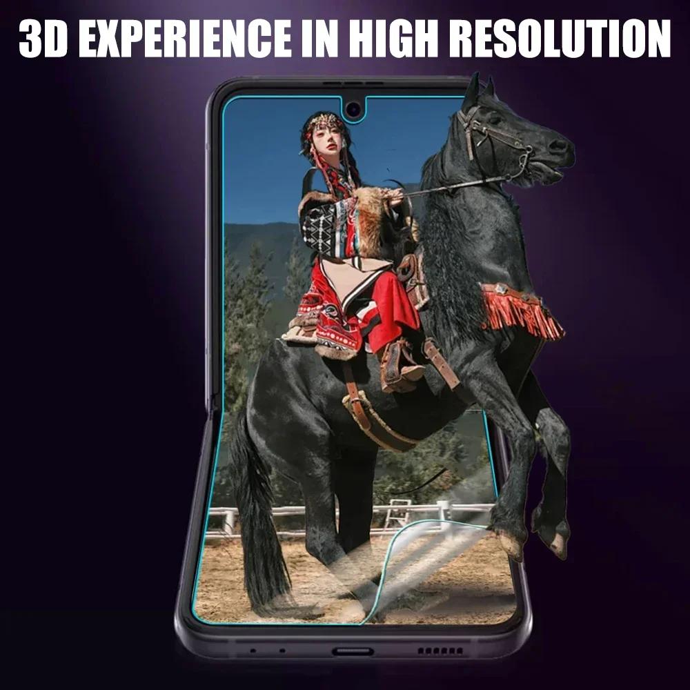 [2+2+2] 6 в 1 HD Закаленное стекло Защитная пленка для внешнего экрана + Мягкая гибкая ТПУ Защитная пленка для экрана для Samsung Galaxy Z Flip 7 6 Защитная пленка для камеры Flip7 Flip6 5G