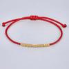 Бусины Узлы Буддийская Вощеная Нить Тибетский Черный Красный Цвет Браслеты Аксессуары Ювелирное Изделие на Запястье Браслет
