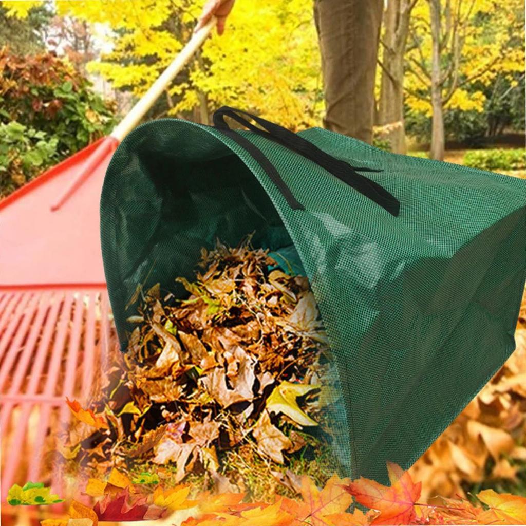 150L Garden Half-Moon Dustpan Leaf Bag, Large-Capacity Debris & Collector