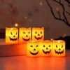 6x Pumpkin Halloween Candle Lights Decoration Night Light LED Tea for Dining Table