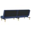 2 Seater Sofa Bed Blue Fabric