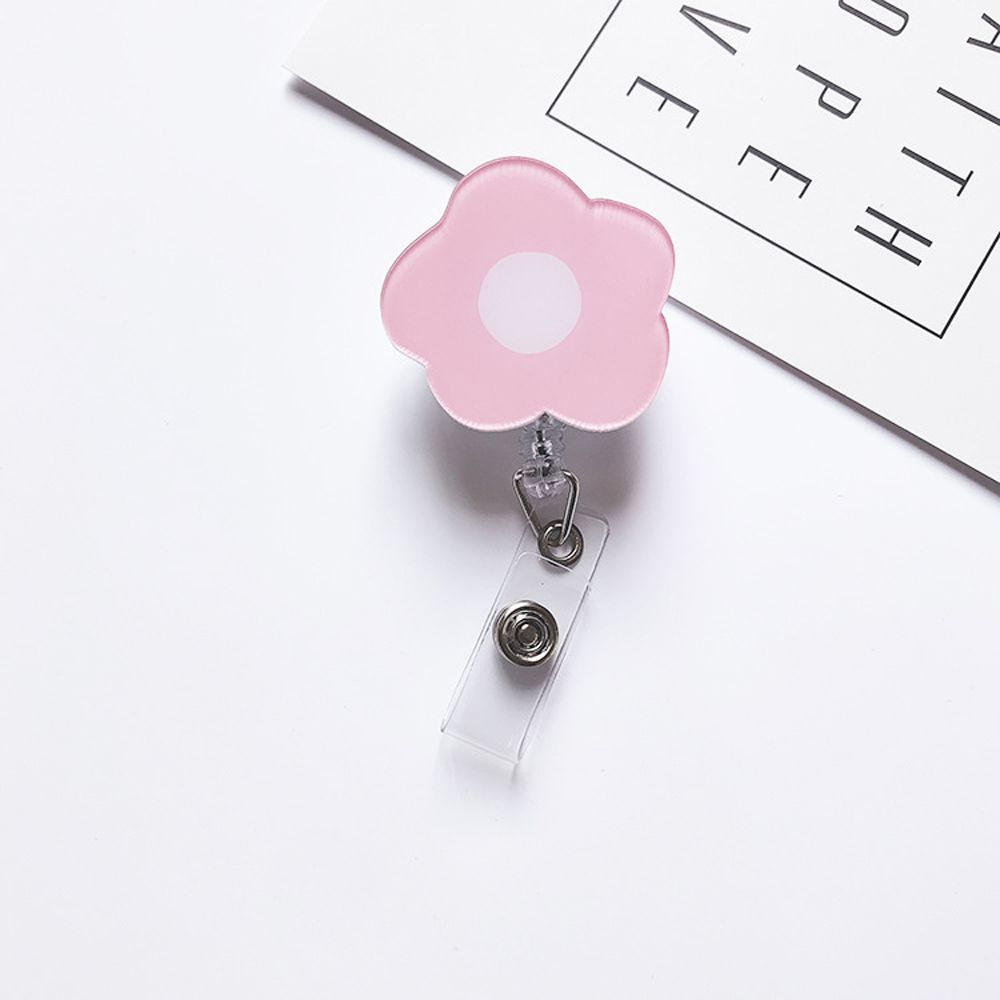 Student Cartoon Nurse Doctor ID Card Clips Name Card Holder Retractable Badge Reel Badge Holder