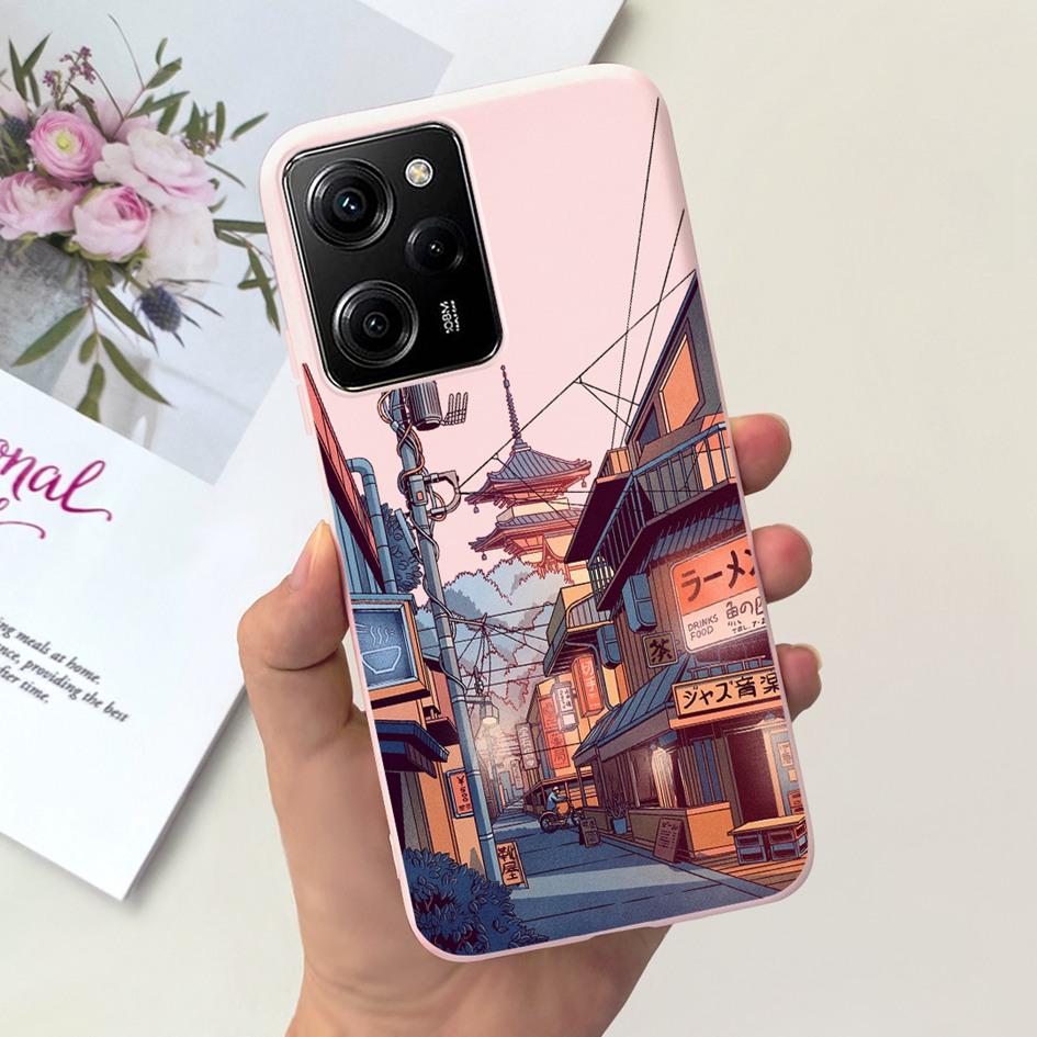 Для Xiaomi Poco X5 Pro 5G Чехол Ударопрочный Силиконовый Модный Узор Мягкая Тонкая Задняя Крышка Для Xiaomi Poco X5 X 5 PocoX5 X5Pro Capa