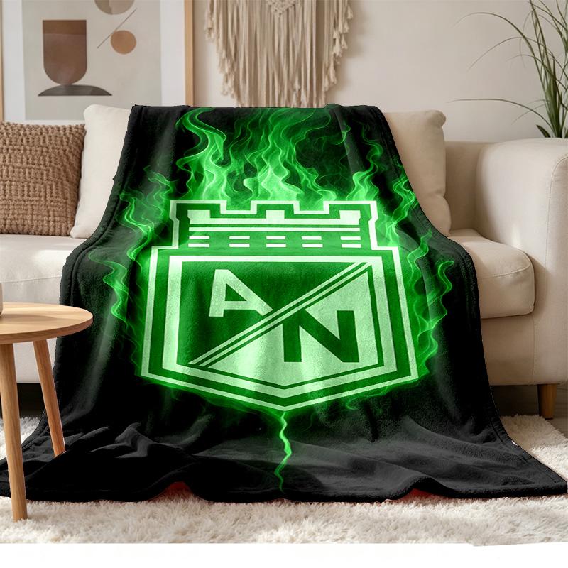 Atletico Nacional Soft and comfortable flannel Suitable for sofas living rooms outdoor camping travel and also makes a great anniversary gift